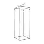 RoyalRoom® Classic 2.0 C80 80x80x180cm namiot do uprawy roślin