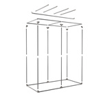 RoyalRoom® Classic 2.0 C200S 200x100x200cm namiot do uprawy roślin